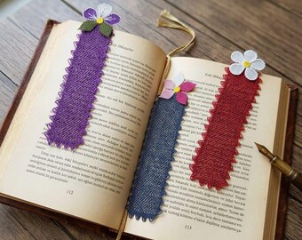 A set of needlework bookmarks