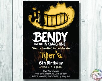 Bendy and the Ink Machine Digital Invitation