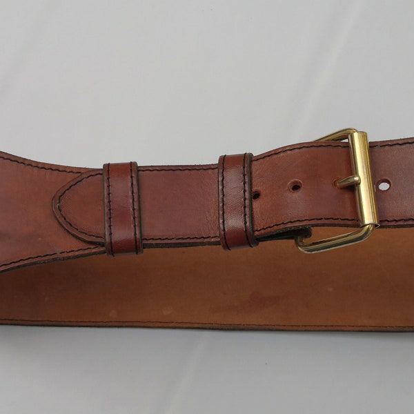 Brown Leather Belt - Etsy