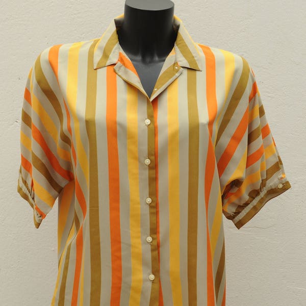 Vintage stripped shirt JEAN CHANCEL Size 40 FR