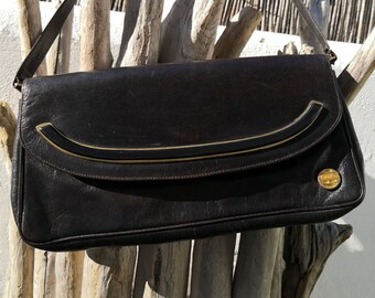 Sac vintage 60s style pochette en simili cuir