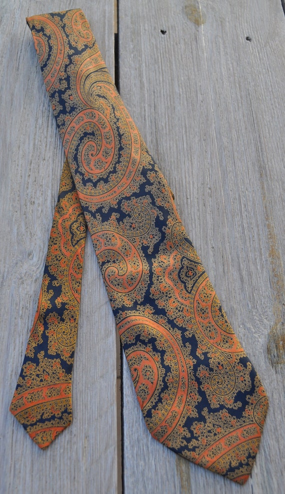 Vintage cashmere print silk tie GIVENCHY Gentleman