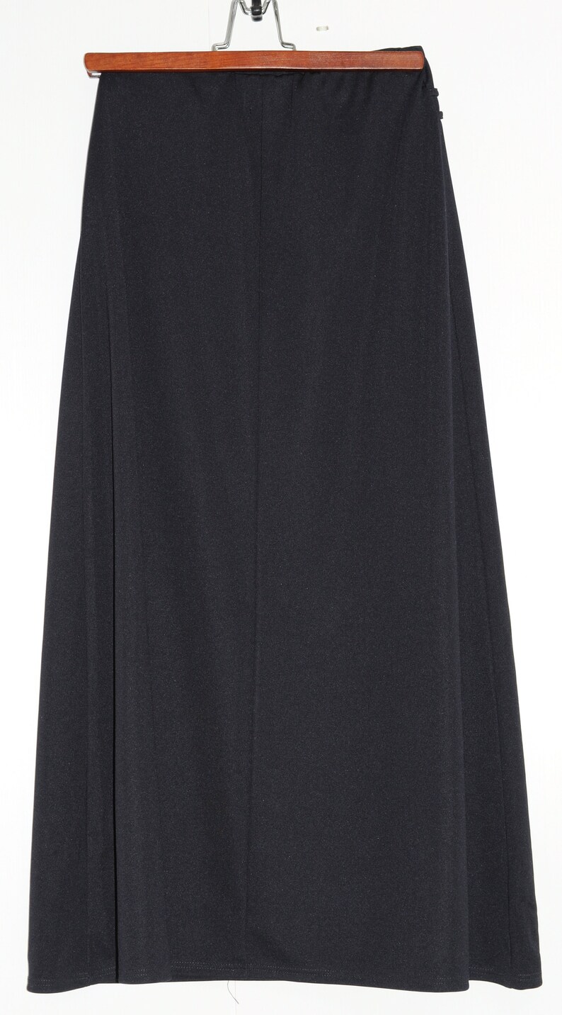 Vintage Long Navy Blue Skirt Sara GLENZER size 44 IT 38-40 FR - Etsy