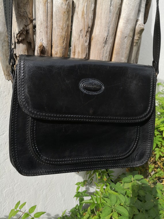 Porte-clés Authentique GIANNI CONTI En Cuir - Vintage, Très Bon état Général (TBEG)