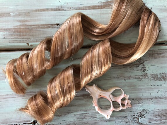Blonde Hair Extensions Golden Blonde Hair Strawberry Blonde Hair Clip In Hair Human Hair Mermaid Hair Ocean Locks Hair