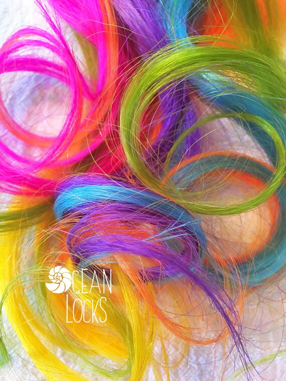 Underlights Peekaboo Highlights Hidden Rainbow Hair Ocean Etsy