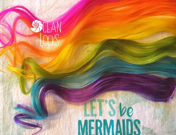 Underlights Peekaboo Highlights Hidden Rainbow Hair Ocean Etsy