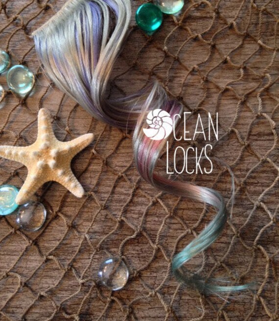 Silver Ombre Hair Green Hair Violet Hair Extensions Clip Etsy