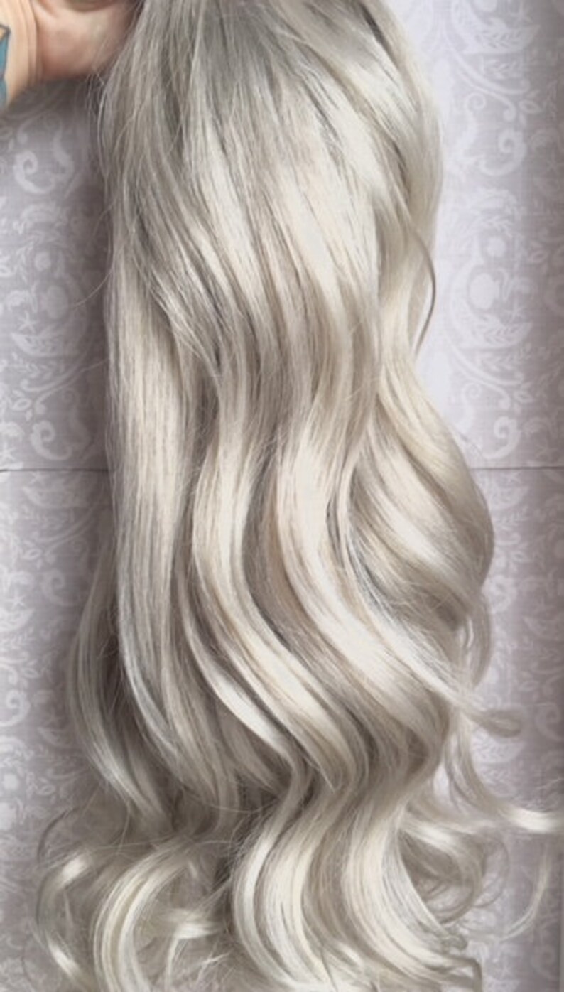 Hair Extensions Opal Hair Silver Hair Grey Hair Platinum Etsy