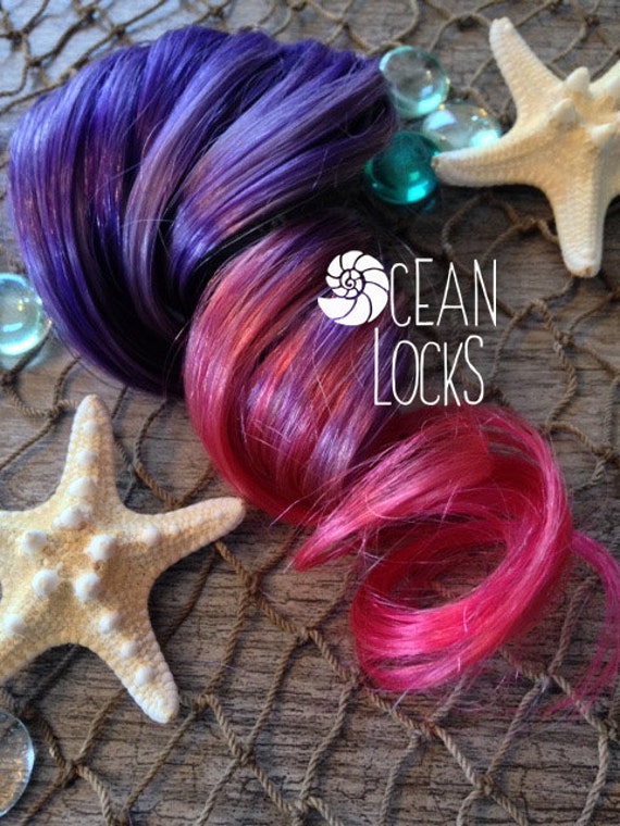 Purple Hair Extensions Pink Hair Hair Extensions Clip In Etsy