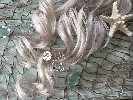 Human Hair Extensions Clip In Hair Opal Hair White Hair Etsy