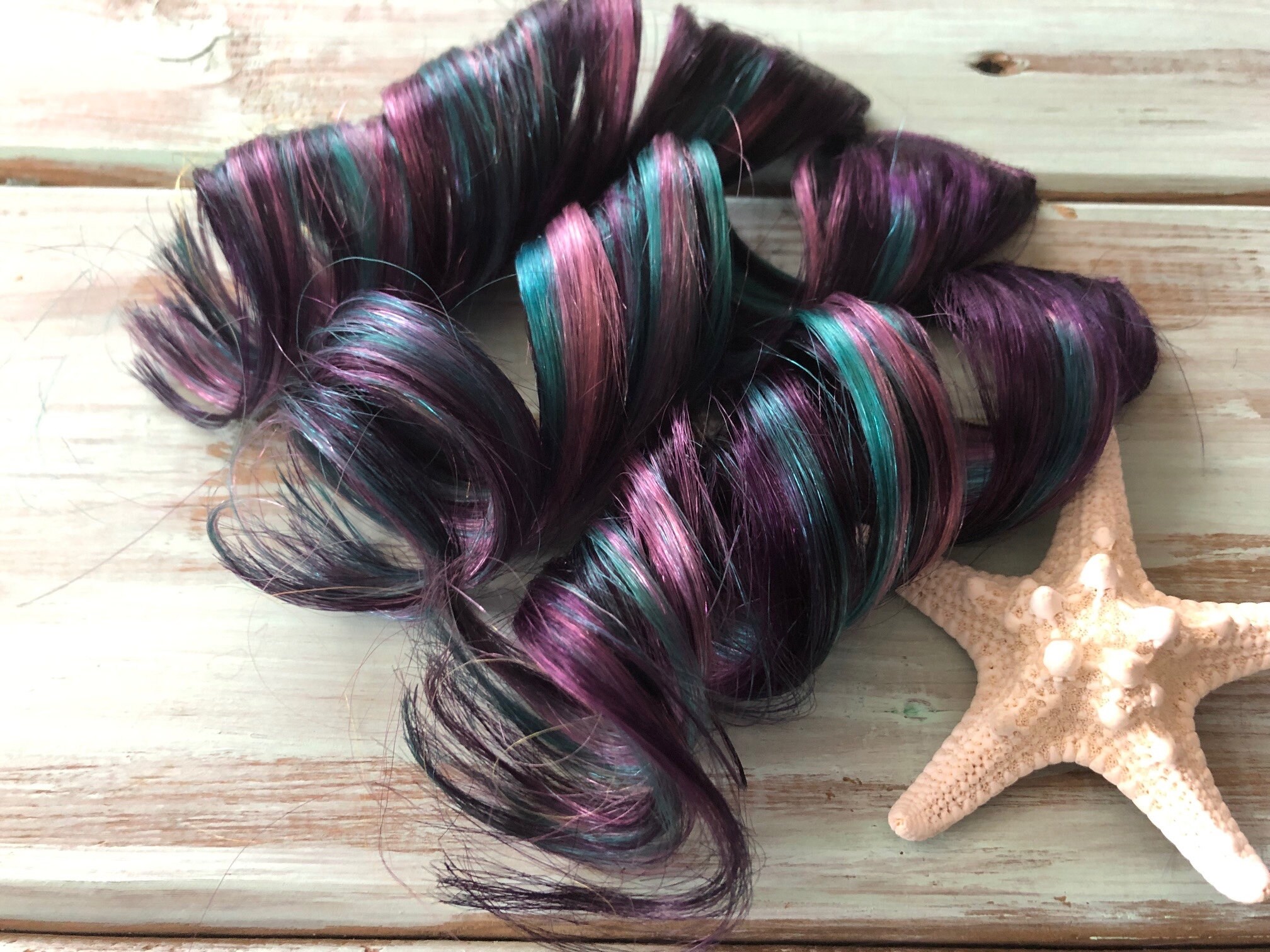 Pastel Hair Extensions Plum Hairaqua Hair Lavender Hair Etsy