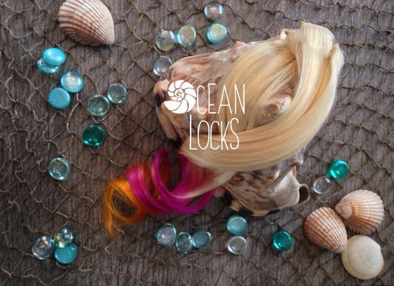 Blonde Dip Dye Hair Extensions Clip In Hair Human Hair Etsy