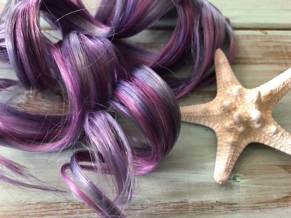 Pastel Hair Extensions Periwinkle Hair Lavender Hair Violet Etsy