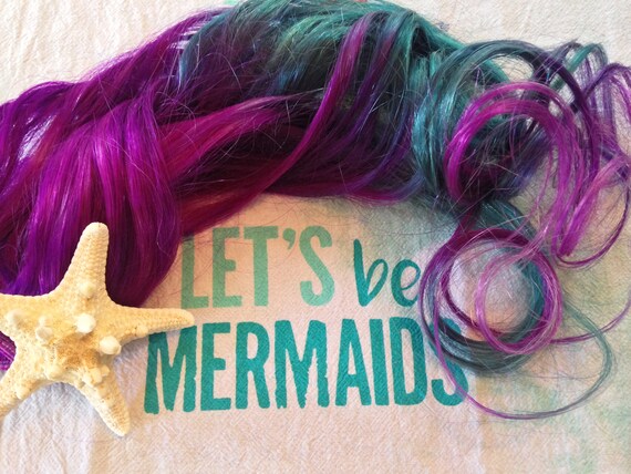 Purple Hair Extensions Ocean Locks Magenta Hair Teal Hair Etsy