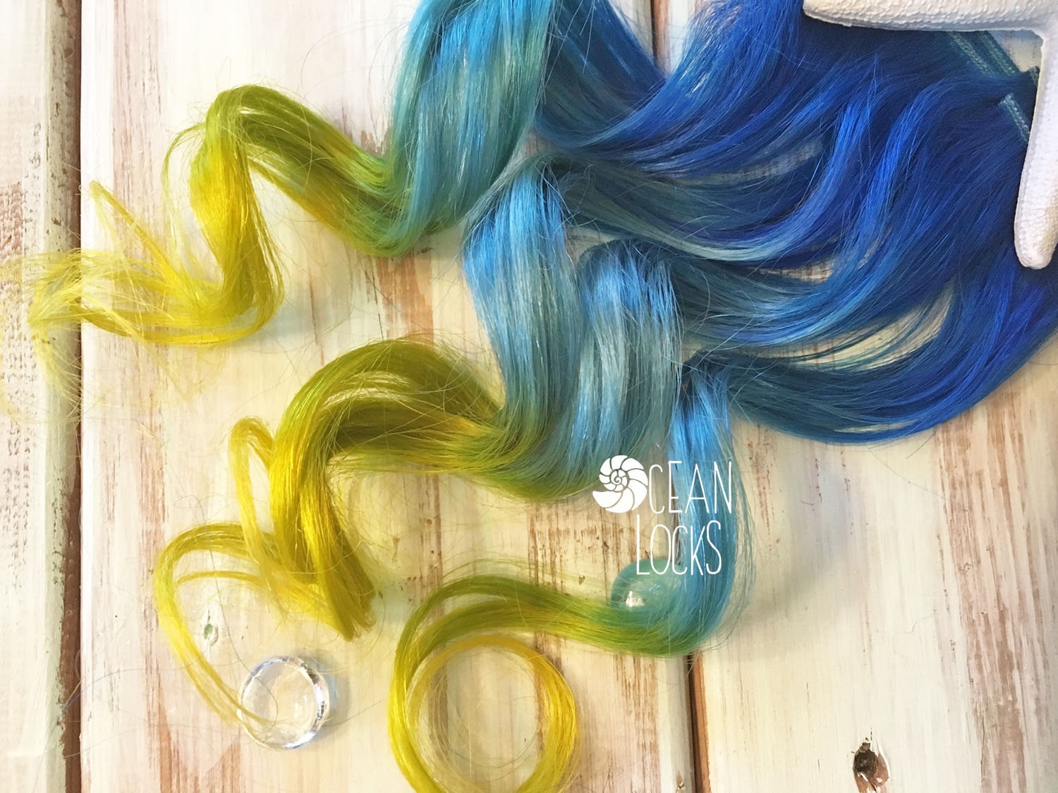 6. 4n over blue hair extensions - wide 8