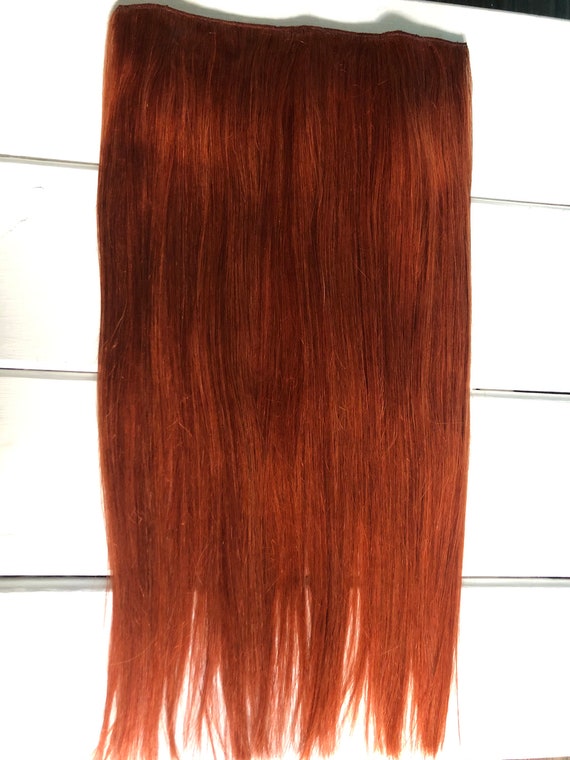 Copper Red Halo Hair Extensions Strawberry Blonde Hair - Etsy Copper Red Halo Hair Extensions Strawberry Blonde Hair - Etsy