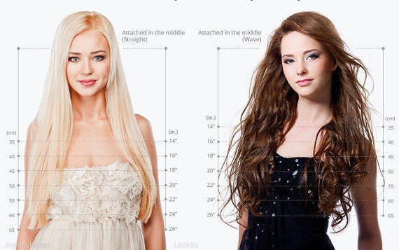 Human Hair Extensions Hair Extensions Clip In White Hair Etsy