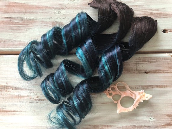 Teal Hair Extensions Aqua Hair Turquoise Hair Ombre Hair Etsy