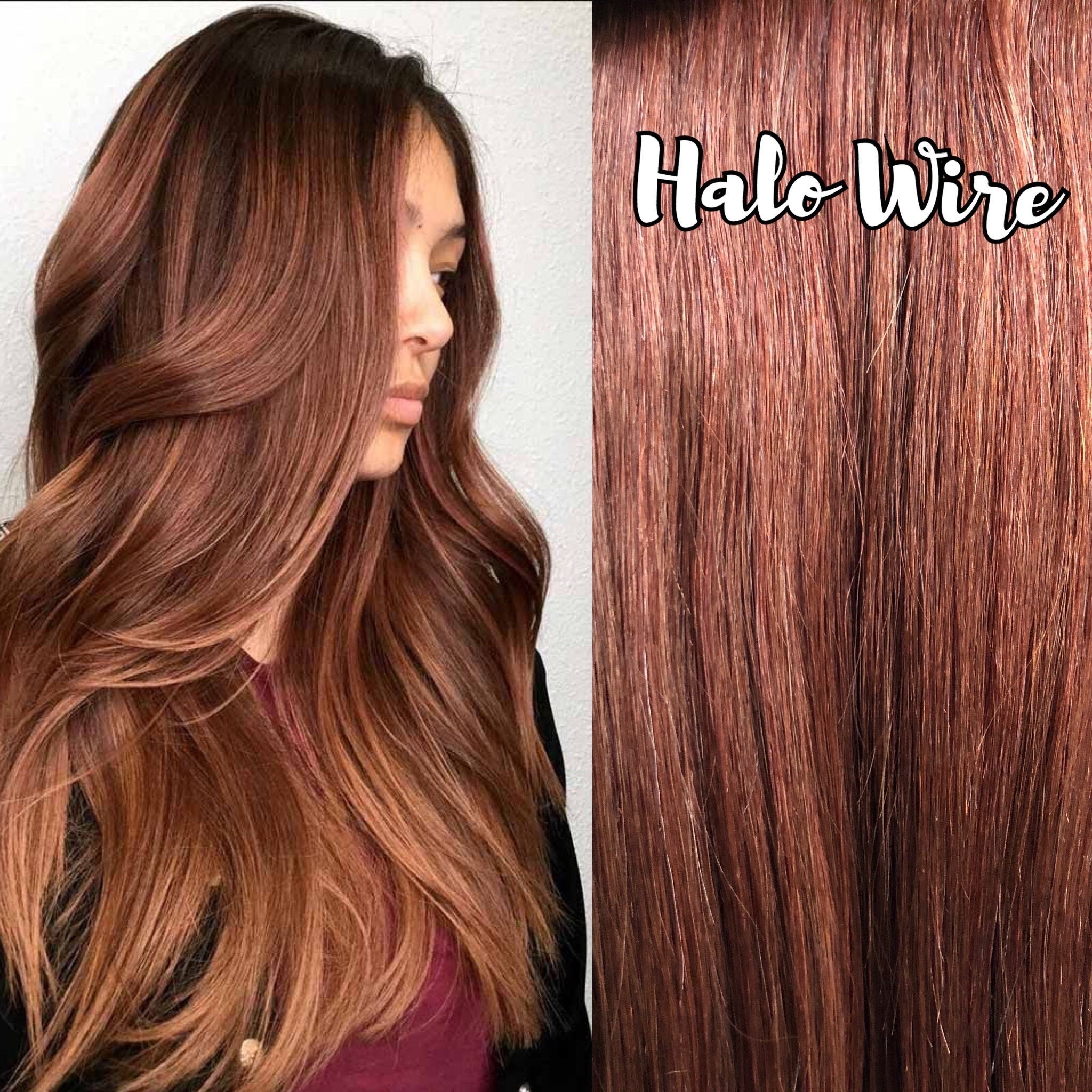 Auburn Halo Hair Extensions Auburn Brown Hair Medium Auburn - Etsy Ireland Auburn Halo Hair Extensions Auburn Brown Hair Medium Auburn - Etsy Ireland