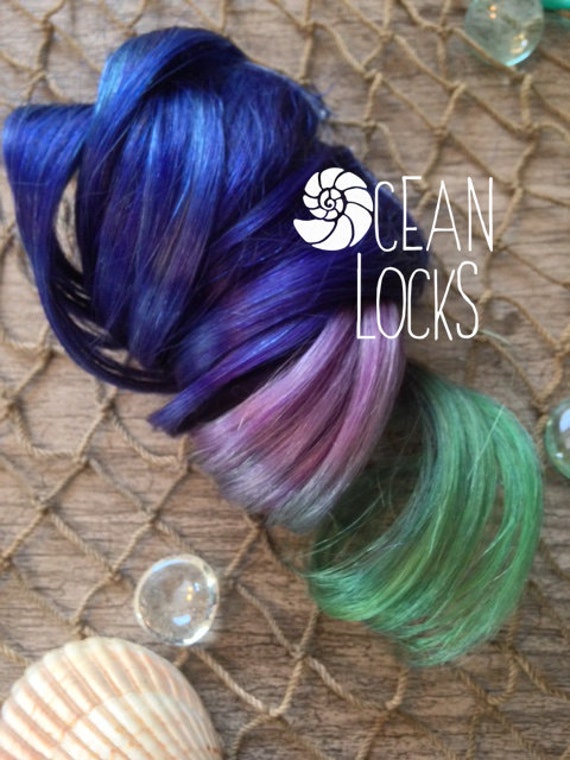 Blue Hair Green Hair Purple Hair Ombre Hair Extensions Etsy