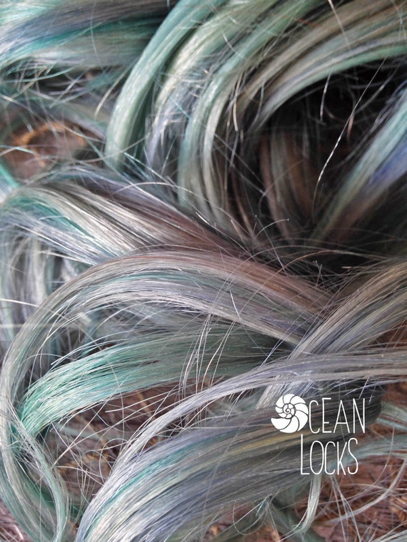 Highlight Hair Hair Extensions Clip In Blue Hair Pastel Etsy