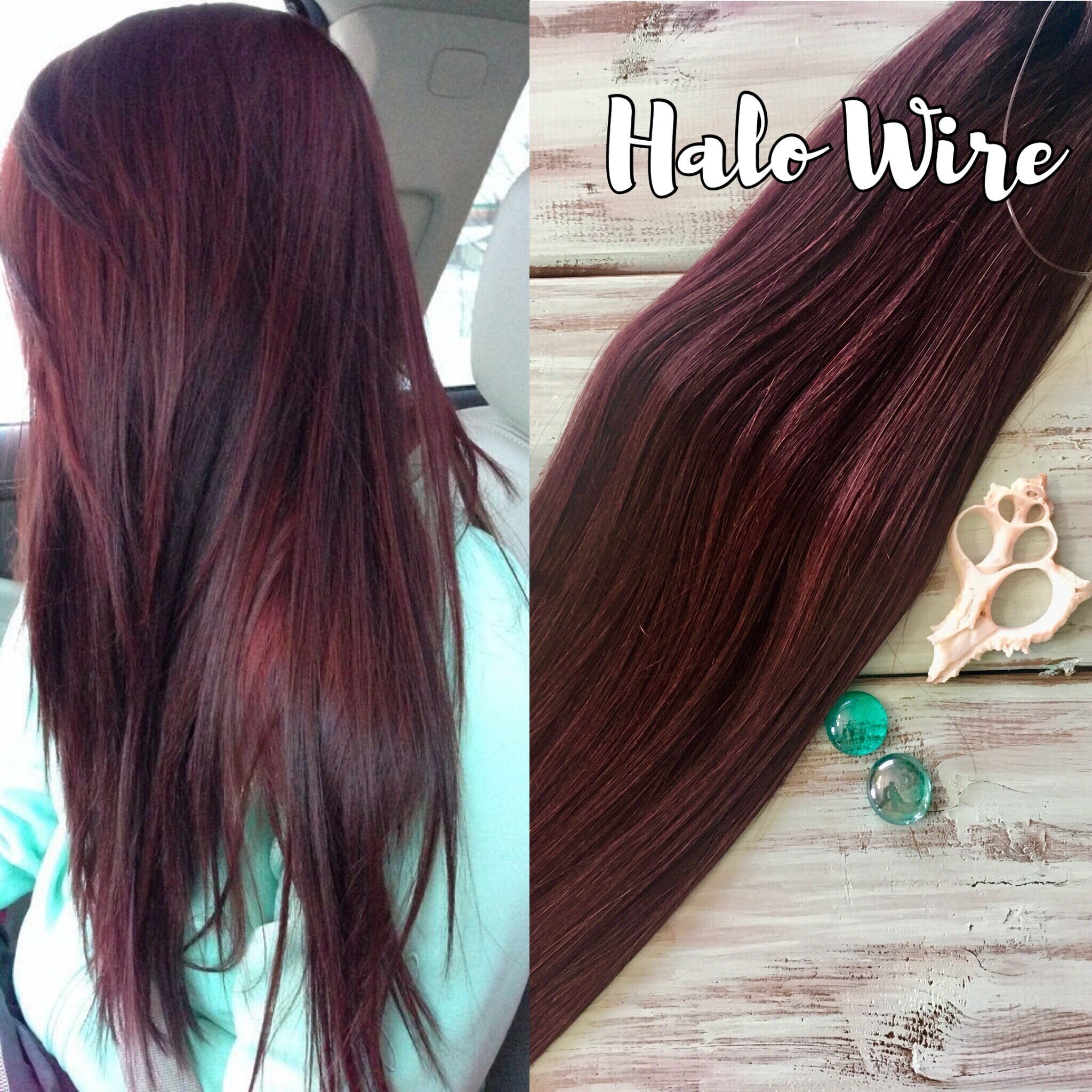 Halo Hair Extensions Burgundy Brown Hair Red Hair Human - Etsy Halo Hair Extensions Burgundy Brown Hair Red Hair Human - Etsy