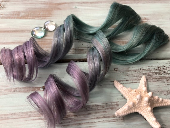 Ombre Hair Extensions Clip In Pastel Hair Aqua Hair Mint Etsy