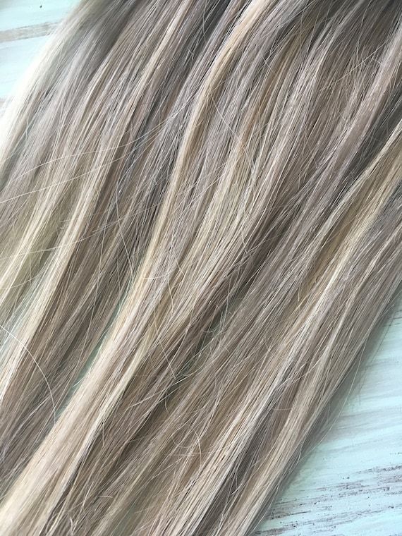 Ash Blonde Hair Extensions Hair Extensions Clip In Highlight Etsy