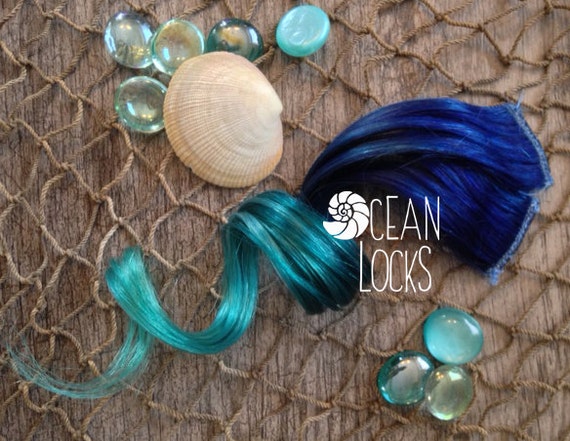 Blue Hair Turquoise Hair Teal Hair Ombre Hair Extensions Hair Extensions Clip In Human Hair Extensions Festival Hair Mermaid Hair