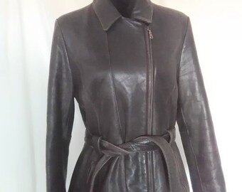 Fall clothes,brown leather jacket,leather jacket with zipper,women&#39;s leather jacket,vintage autumn street jacket,women&#39;s street jacket
