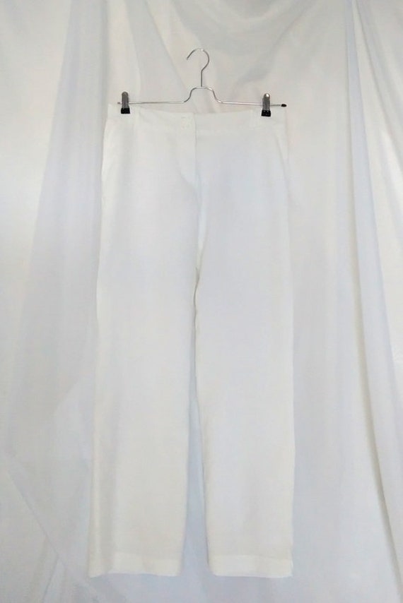 Linen pants women, white linen pants, womens linen