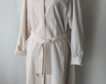 Treanch coat women, autumn coat, women&#39;s autumn coat with belt, beige coat, maternity streetwear, Finnish coat Master Coat, vintage coat