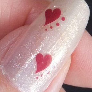 Small Heart Nail Stickers 3 (100+Stickers per sheet)