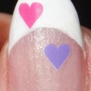Small Hearts Nail Stickers 12 (100+stickers per sheet)