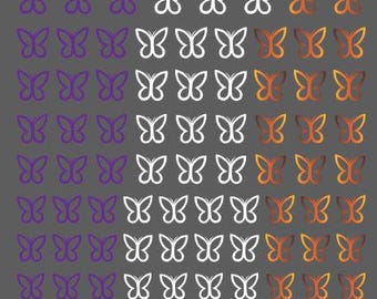 Pegatinas de uñas de mariposa 4 (más de 100 pegatinas)