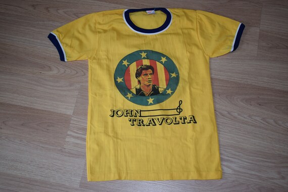 John Travolta 70s Ringer Vintage Shirt Grease Satu