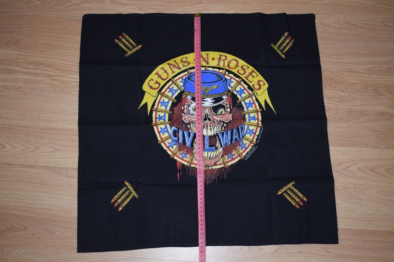 Guns n/' Roses Cvil War 1991 Official Vintage Bandana Textile Poster Face Mask Hard Rock Heavy Metal