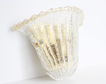 Lampe Murano Barovier & Toso - Verre Rugiadoso Poudre Or - Fabriqué En Italie