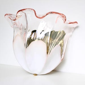 Vintage Single Large Pink La Murrina Wall Lamp / Sconce