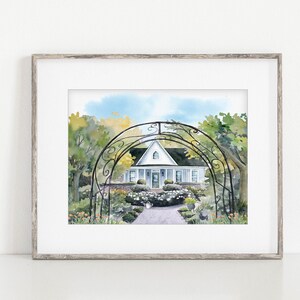 Garden wall art | Cottagecore watercolor wall art | Garden wall decor | Garden watercolor wall art | Garden art print | Floral wall art