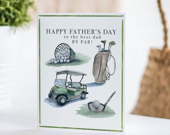 Father's Day card | Golf card for Dad | Father's Day card golf | Golf gift for dad | Funny Father's Day card | Sports card for Dad