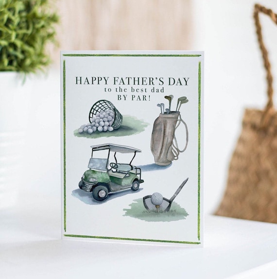 Funny Golf Father's Day Card | Dad by Par
