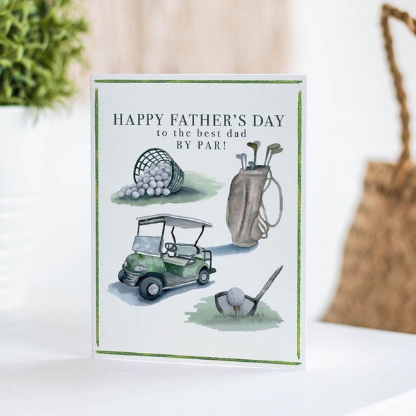 Father's Day card | Golf card for Dad | Father's Day card golf | Golf gift for dad | Funny Father's Day card | Sports card for Dad