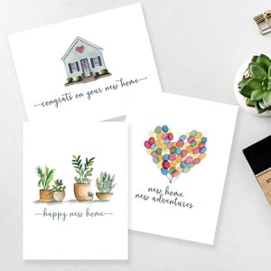 New home card set | Congrats on your new home | Realtor Gift | Gift from Realtor | Card for Housewarming | Moving card | first home gift
