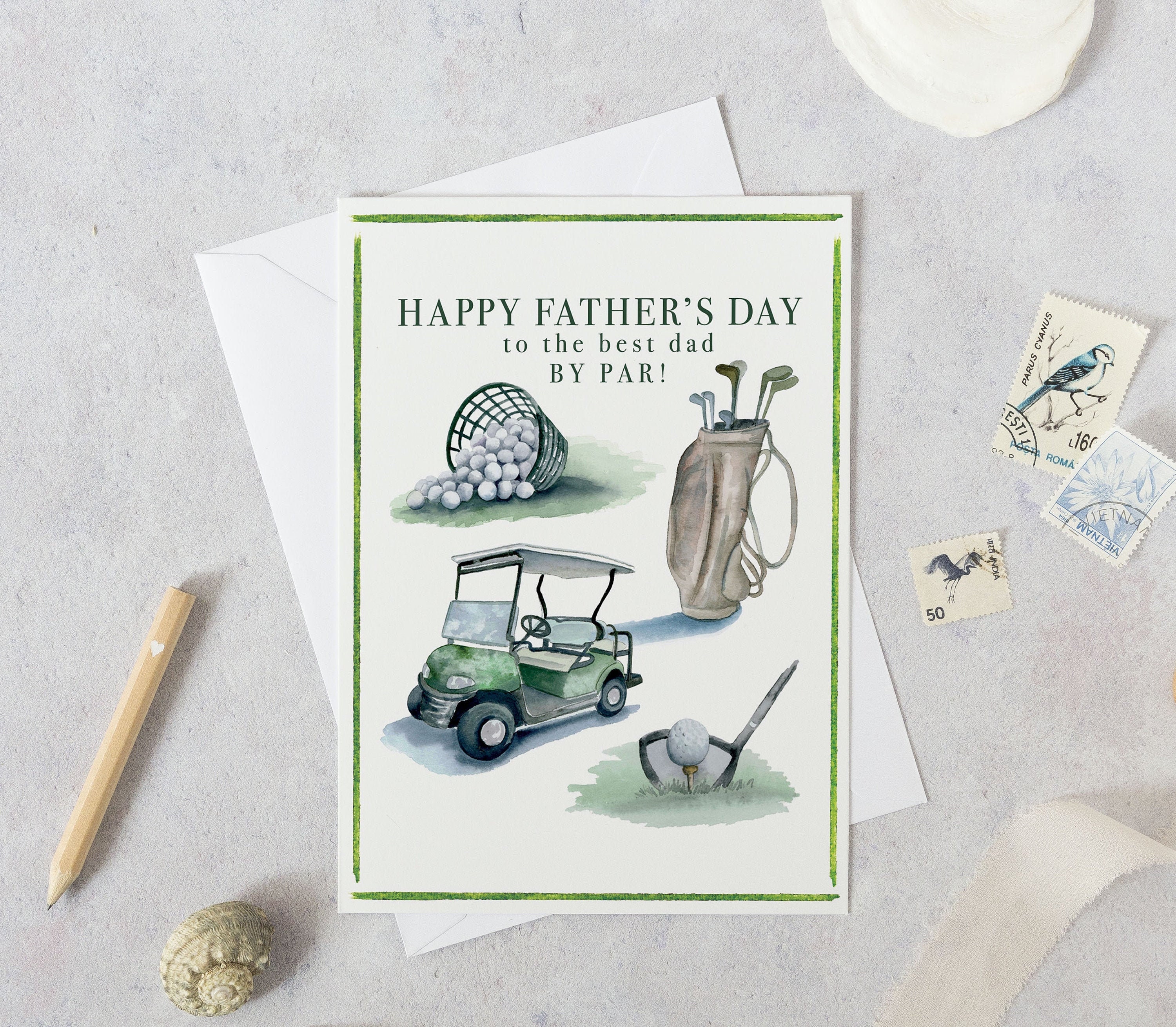 Father's Day Card | Golf Card for Dad | Father's Day Card Golf | Golf ...