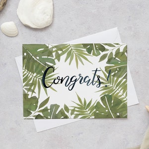 Congratulations Card | Well Done Card | Greetings Card | Graduation Card | Exam Card | New House Card | New Job Card | Tropical Card