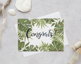 Congratulations Card | Well Done Card | Greetings Card | Graduation Card | Exam Card | New House Card | New Job Card | Tropical Card