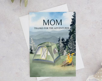 Mother's Day card | Camping card for Mom | Mother's Day card outdoors | Camping gift for mom | Funny card | Outdoor adventure card | Hiking