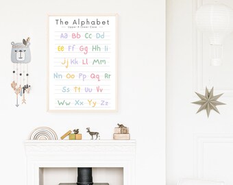 Alphabet, Nursery Decor, Learning, Printable Art